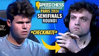 THE MOST AWAITED MATCH IS HERE  Magnus Carlsen VS Hans Niemann  SCC 2024 Semifinals R1 [upl. by Reilly843]