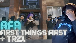 UK Rapper Reacts To RFA17 First Things First X Trzl Official Music Video 🇦🇺 REACTION [upl. by Airdnoed806]