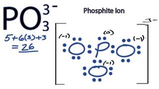 PO3 3 Lewis Structure  How to Draw the Lewis Structure for PO33 [upl. by Ardek]