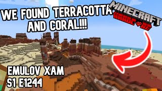 We Found Terracotta And Coral Minecraft Hardcore Lets play S1 E1244 [upl. by Enivid433]