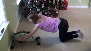 Using the Desk Cycle Pedal Exerciser for Arm Strengthening [upl. by Yelik]