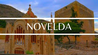 Novelda Santuario estilo “Gaudí” y Castillo de La Mola en 4K [upl. by Doi292]