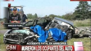 C5N  TRANSITO ACCIDENTE FATAL EN ARRECIFES [upl. by Estrellita913]