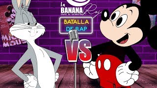 Bugs Bunny vs Mickey Mouse BATALLAS DE RAP ANIMADA [upl. by Lyssa]