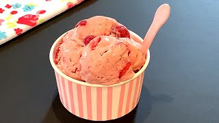 Homemade Strawberry Banana Ice Cream  Easy Ice Cream Recipe Without Ice Cream Machine [upl. by Attiuqihc504]