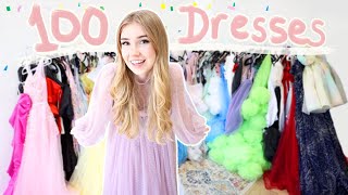 my insane dress collection clear out  trying them all on  GIVEAWAY [upl. by Venable232]