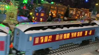 POLAR EXPRESS LIONCHIEF LIONEL TRAINSDept 56 DICKENS VILLAGE XMAS DISPLAY 2021 by Charlie Kanelos [upl. by Octavla]