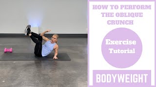 How To Do An Oblique Crunch For Beginners [upl. by Faux]