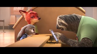 Sloth Laughing Scene  Zootopia 2016 [upl. by Aikas579]