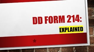 Explaining the DD214 [upl. by Zeitler240]