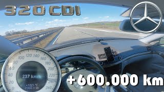 Mercedes C320 CDi w204 224hp Stage 1 acceleration 0100 on wet asphalt [upl. by Oyek26]