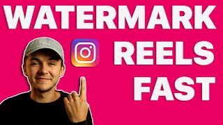 How to Watermark your Instagram Reels [upl. by Tanney]