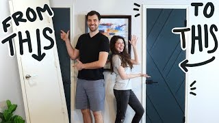 Simple DIY Door Makeover that we almost ruined [upl. by Yennek]