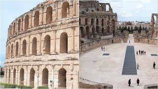 El Jem  Roman Amphitheatre  Arena  Tunisia  Archeology [upl. by Anerul]