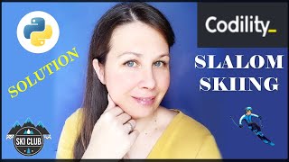 SLALOM SKIING Codility Exercise Test Solution Explained  Full Tutorial Explanation  in Python [upl. by Roselle]