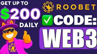 ROOBET PROMO CODE  WEB3 up to 200 BONUS DAILY roobet promo code 2024 [upl. by Nahgrom]