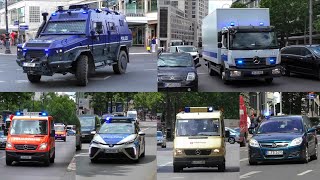 AMOKFahrt über den Kudamm Einsatzfahrten 》Berliner Feuerwehr Polizei amp SEK  Berlin 08062022 [upl. by Margarethe]