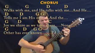 In the Garden Hymn Strum Guitar Cover Lesson in G with ChordsLyrics [upl. by Nolur89]