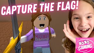 Playing CAPTURE THE FLAG in Roblox [upl. by Enrahs]