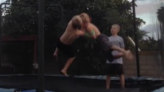 WWE  Smackdown  Main Event  John Cena vs Randy Orton  Championship Match Trampoline [upl. by Anaugal544]