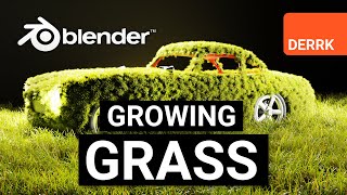 Growing Grass in Blender 28 [upl. by Nanis]