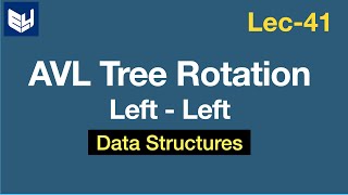 AVL tree rotation examples  Left  Left rotation  DS  Data Structures  Lec41  Bhanu Priya [upl. by Vtarj400]