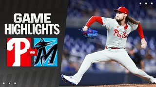 Phillies vs Marlins Game Highlights 9524  MLB Highlights [upl. by Spaulding]