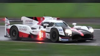 2017 Toyota TS050 Hybrid LMP1 Sound 24 V6 Engine  WEC Prologue 2017 at Monza Circuit [upl. by Kacy]