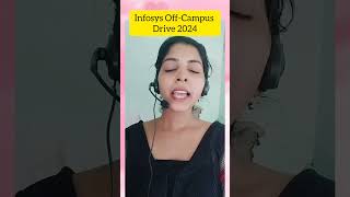 Infosys OffCampus Drive 2024 campusrecruitment infosys offcampusrecruitment techlecture [upl. by Aryt551]