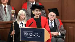 Aung San Suu Kyis Speech at University of Oxford 20 June 12 [upl. by Anikram]