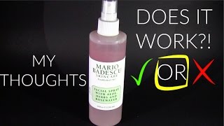 MARIO BADESCU ROSEWATER FACIAL SPRAY PRODUCT REVIEW [upl. by Aidnyl]