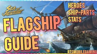 Sea of Conquest  Best Flagship Build  How to Set Up your Flagship Season 1 [upl. by Nois]