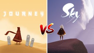 Journey vs Sky Children of light Comparison  thatgamecompany [upl. by Donelson]