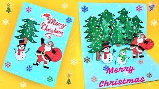 PopUp Tutorial 37  Christmas Tree  Christmas Card [upl. by Dorcas]