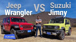 Suzuki Jimny VS Jeep Wrangler  ¿Cuál es el mejor todoterreno  Autocosmos [upl. by Akinaj]