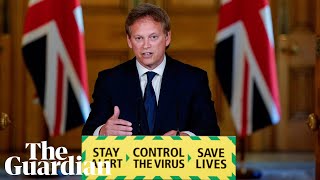 Coronavirus Transport secretary Grant Shapps holds daily UK press briefing – watch live [upl. by Neurath]