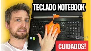 Teclado de notebook dicas de limpeza conservação e cuidados gerais [upl. by Acirehs]