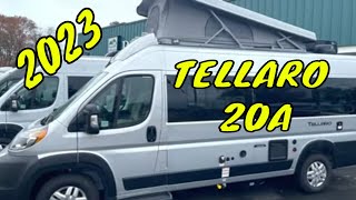 NEW 2023 THOR TELLARO 20A CLASS B MOTORHOME DODGE RAM PROMASTER Dodd RV WALKTHROUGH ROOF TOP BED [upl. by Ellehcim]