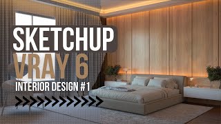 SKETCHUP VRAY 6 INTERIOR RENDER TUTORIAL 1 [upl. by Amil]