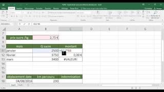 Excel  2 Opérationnel  Cours Calculs avec une référence absolue [upl. by Ushijima]