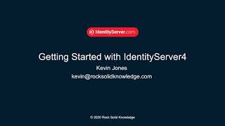 Creating your First IdentityServer4 Solution [upl. by Keffer]