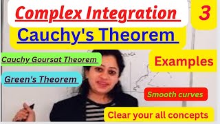 Cauchys Theorem proof  Examples Cauchy Goursat Theorem Greens Theorem Smooth curve [upl. by Relyk]