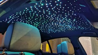 Star light headliner on BMW F10 [upl. by Ynaffat]