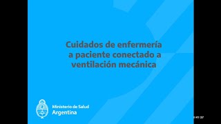 Cuidados de Enfermería en Ventilación Mecánica Enfermería Crítica [upl. by Strephon]