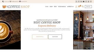 WordPress Coffee Shop Cafe Theme [upl. by Esaele]