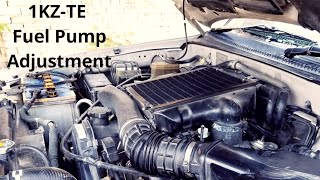 1KZTE Fuel Pump Adjustment [upl. by Nnylarat988]