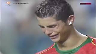 Portugal vs Greece 01 Euro 2004 Final match highlights [upl. by Dnalyram22]