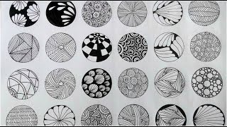 24 Zentangle patterns [upl. by Olive947]