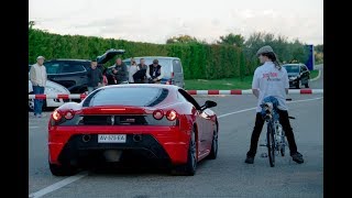 Rocket Bicycle World Record ǀ 333 kmh 207 mph ǀ Rider François Gissy [upl. by Ahtikal]