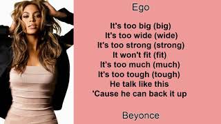 Ego by Beyonce Lyrics [upl. by Wessling]